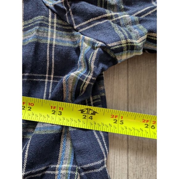 Requirements Plaid Womens Short-Sleeve Blazer Size 20W Blue White - Picture 7 of 7